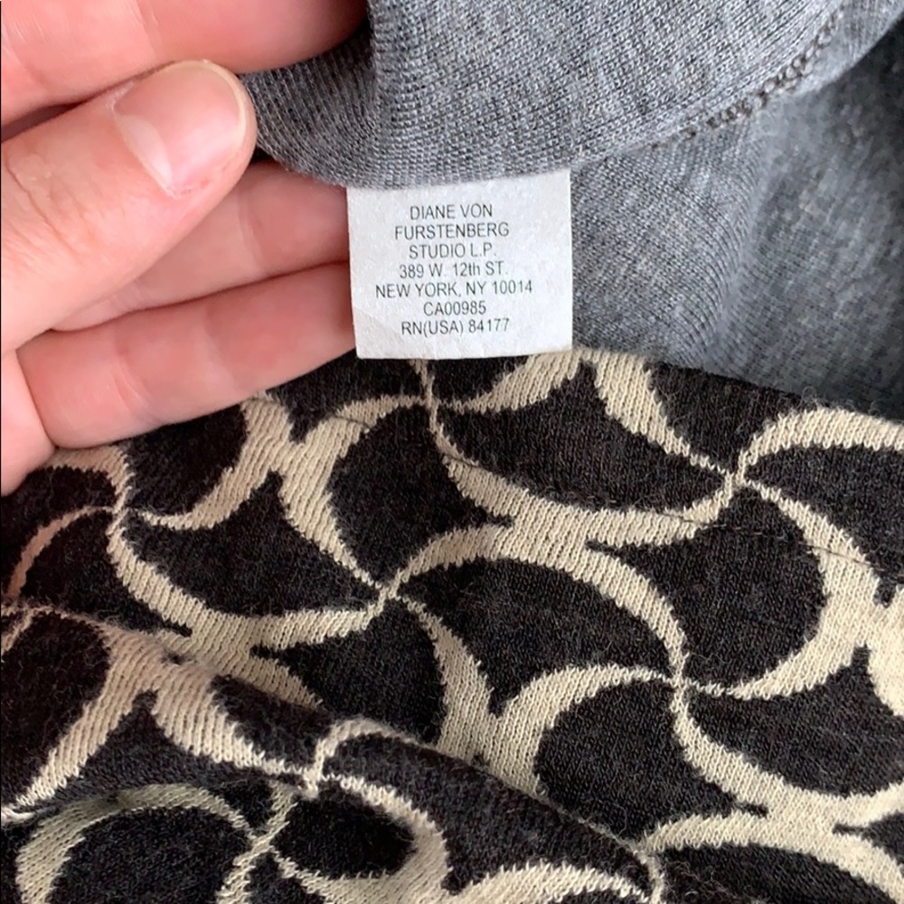 Diane von Furstenberg Pencil Skirt Geometric DVF - Picture 7 of 7